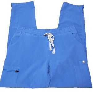 FIGS Yola Skinny Scrub Pants Ceil Blue Small
